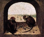 Pieter Bruegel the Elder Two Chained Monkeys France oil painting artist